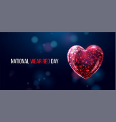 National Wear Red Day Concept Banner