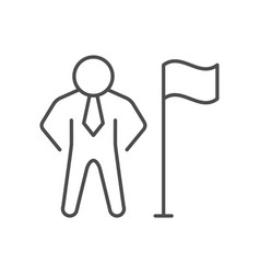 Business Leader Line Outline Icon