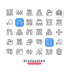 Discussion Outline Icons