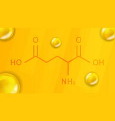 Glutamic Acid Chemical Formula Acid 3d