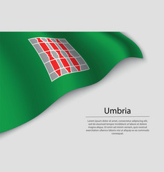 Wave Flag Of Umbria Is A Region Of Italy