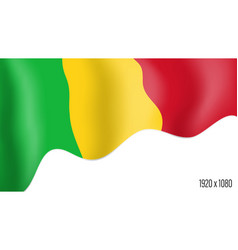 Mali Country Flag Realistic Independence Day