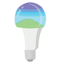 Modern Lightbulb On A White Background