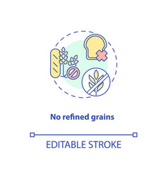 No Refined Grains Concept Icon