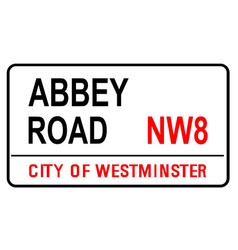 Abbey Road Street Sign