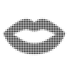 Black Pixel Sexy Lips Icon