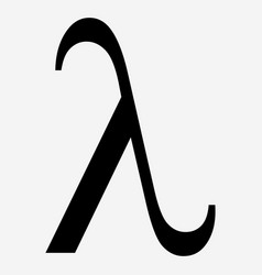 Greek Alphabet Symbol Lambda