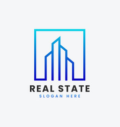 Modern Real Estate Property Apartment Logo Design