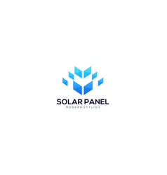 Modern Stylish Solar Panel Logo In Design