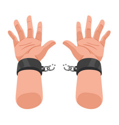 Slave Hands Breaking Handcuffs