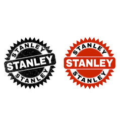 Stanley Black Rosette Watermark With Corroded