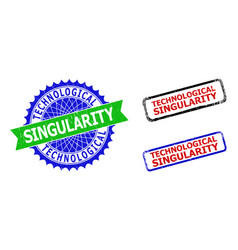 Technological Singularity Rosette And Rectangle