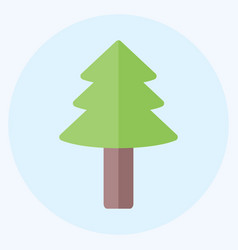 Tree Ii Icon In Trendy Flat Style Isolated