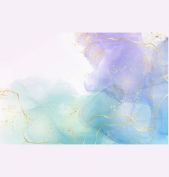 Violet Cyan Blue Liquid Watercolor Background