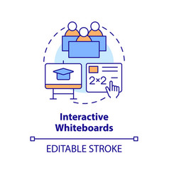 Interactive Whiteboards Concept Icon