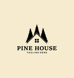 Pines House Logo Template Design