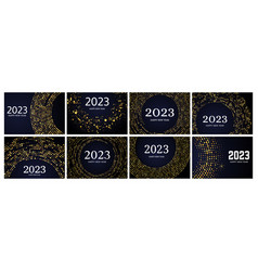 2023 Happy New Year Of Gold Glitter Pattern