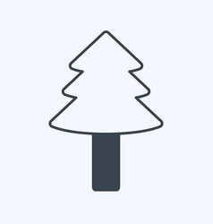 Tree Ii Icon In Trendy Glyph Style Isolated