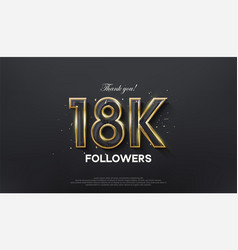 Golden Line Thank You 18k Followers