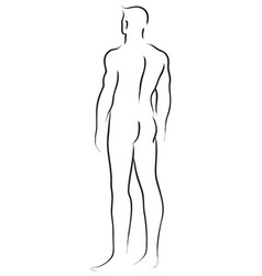 Male Figure From Behind