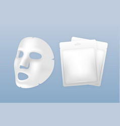 White Cloth Face Mask Cosmetic Treatments