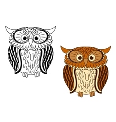 Owl heads mascots Royalty Free Vector Image - VectorStock