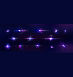 Light Glow Purple Spark Shine Star Bright Flare