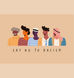 Say No To Racism Concept