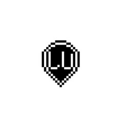 Lu Pixel Art Initial Logo