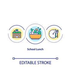 School Lunch Concept Icon