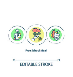 Free School Meal Concept Icon