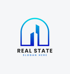 Modern Real Estate Property Apartment Logo Design