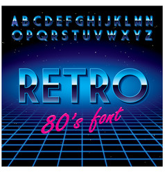 Retro Stylish Font Poster