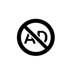 Ad Blocker Icon In Logotype