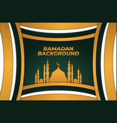 Ramadan Background Islamic Gold Green White