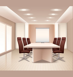 Realistic Meeting Room Interior