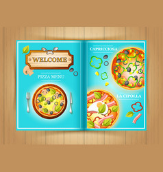 Italian Restaurant Pizza Menu Brochure