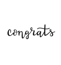 Congrats - Hand Drawn Lettering