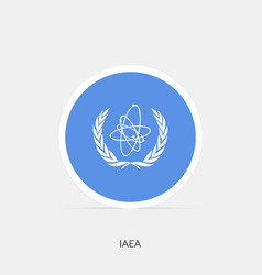 Iaea Round Flag Icon With Shadow