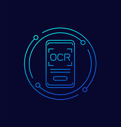 Ocr Optical Character Recognition Line Icon