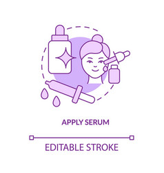 Apply Serum Purple Concept Icon