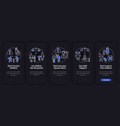 Divorce Dos And Donts Night Mode Onboarding