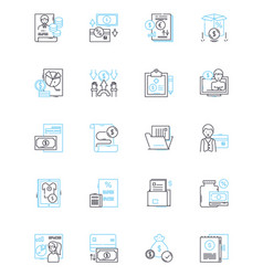 Equity Trading Linear Icons Set Shares Stocks