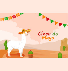 Flat Cinco De Mayo Festival Celebration Background