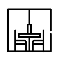 Prison Visit Room Line Icon