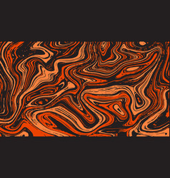 Wavy Orange Black And Red Marble Background