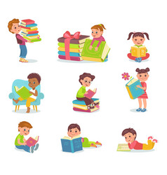 Children Read Books Young Smart Readers Little