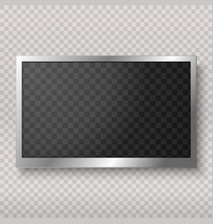 Monitor frame isolated on white Royalty Free Vector Image