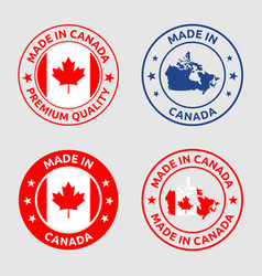 Made In Canada Stamp Canadian Product Labels Set