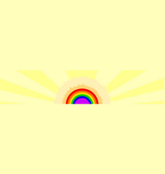 Sun Rainbow Banner